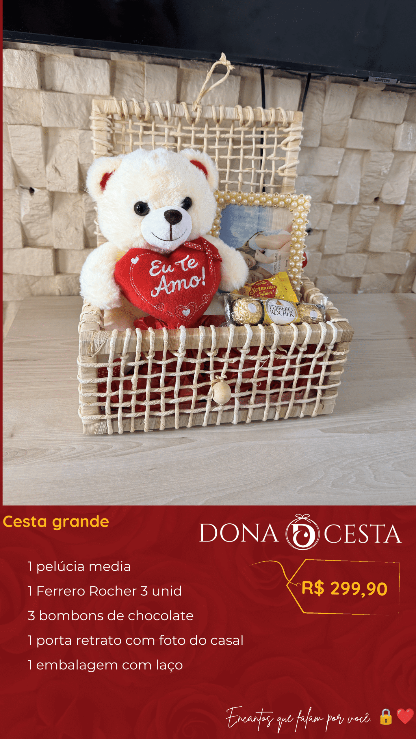 Cesta com Pelúcia Dona Cesta imagem 15