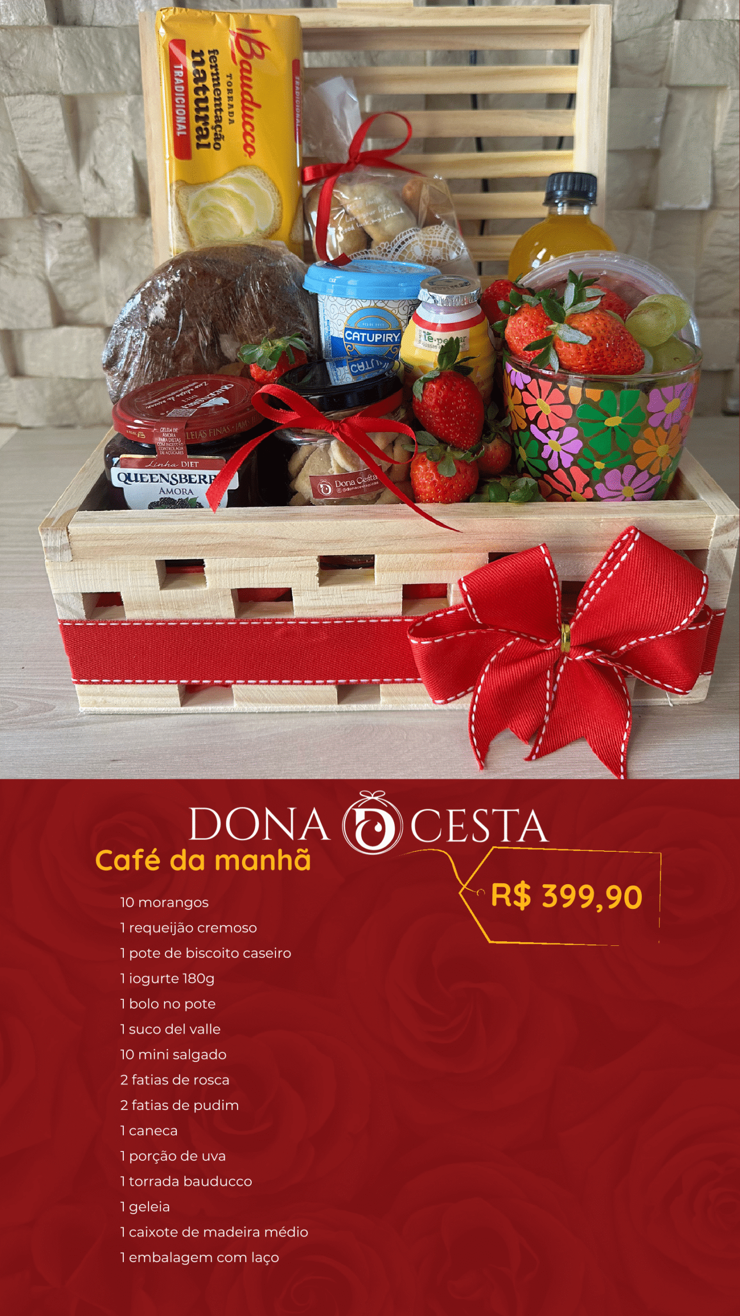 Cesta com Pelúcia Dona Cesta imagem 17