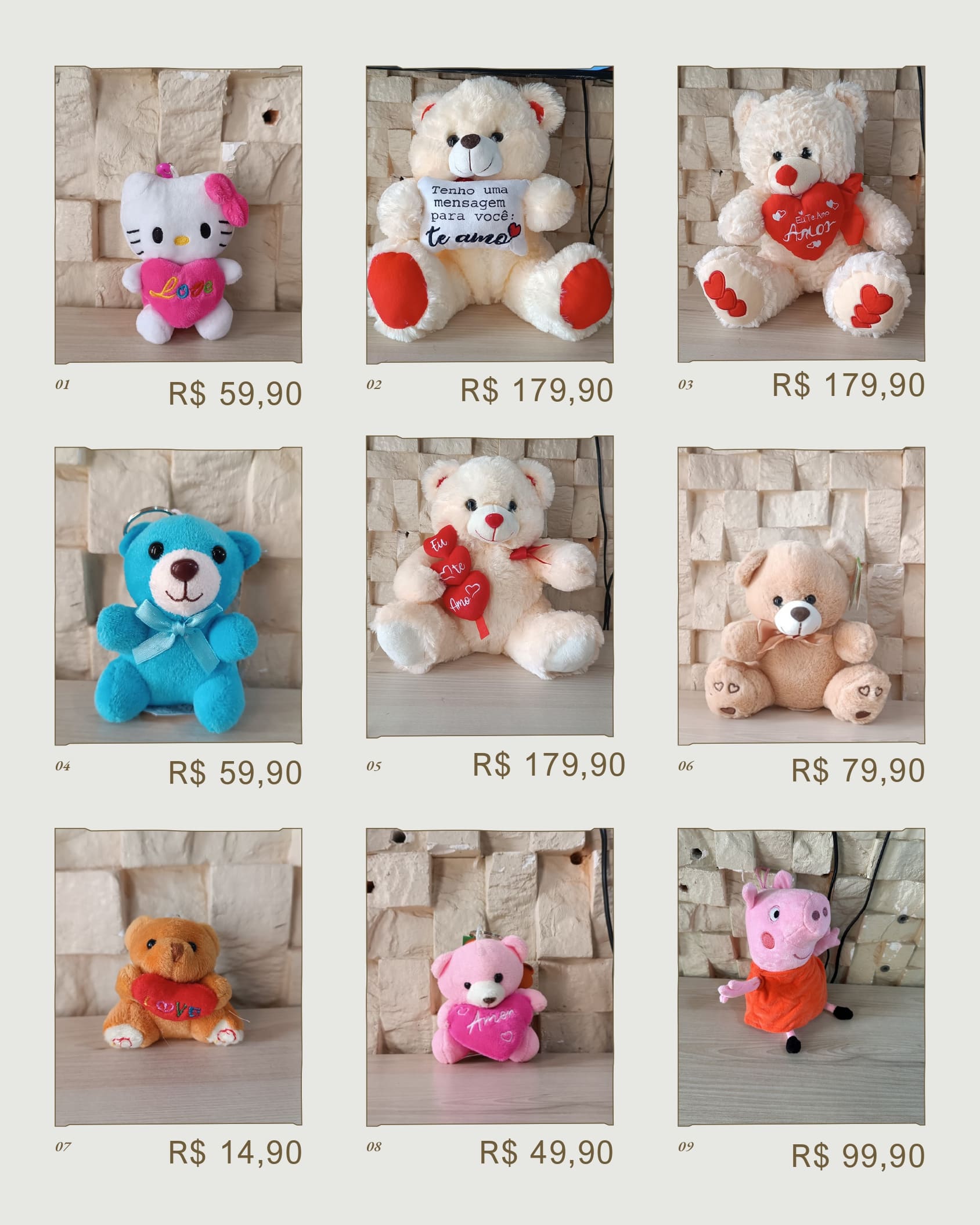 Catálogo de pelúcias Dona Cesta página 3